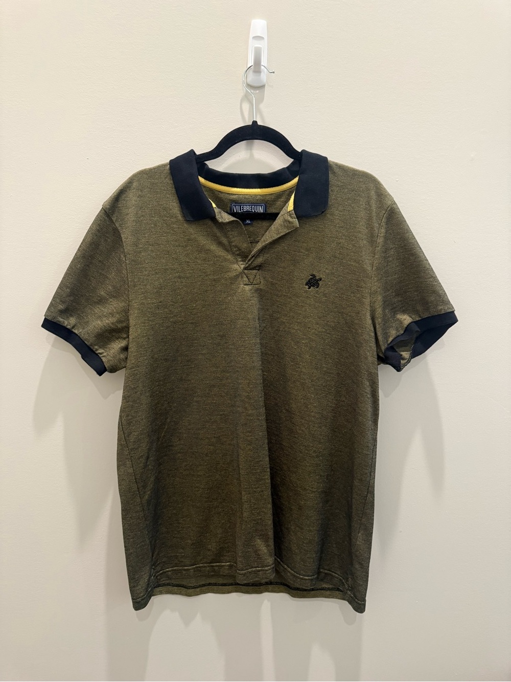 Vilebrequin XL Men’s Polo Shirt with Black Trim